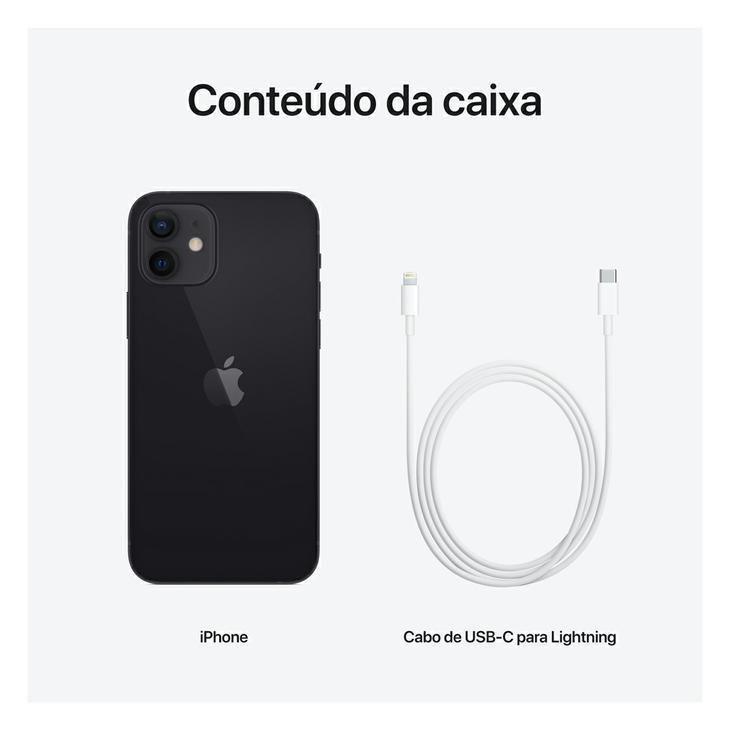iPhone 12 Apple Preto, 128GB Desbloqueado - MGJA3BZ/A - iPhone 12